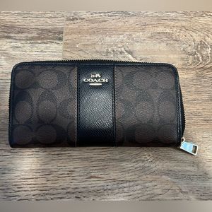 Brown leather Coach wallet